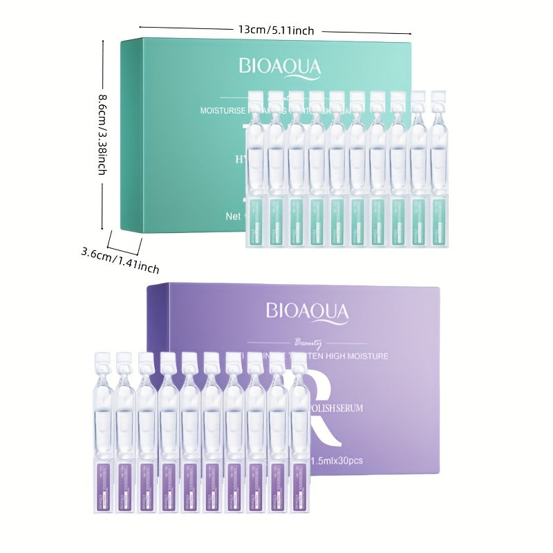 Essences Hydratantes & Anti-Âge – Pack de 2 Boîtes (30pcs chacune) Acide Hyaluronique & Rétinol