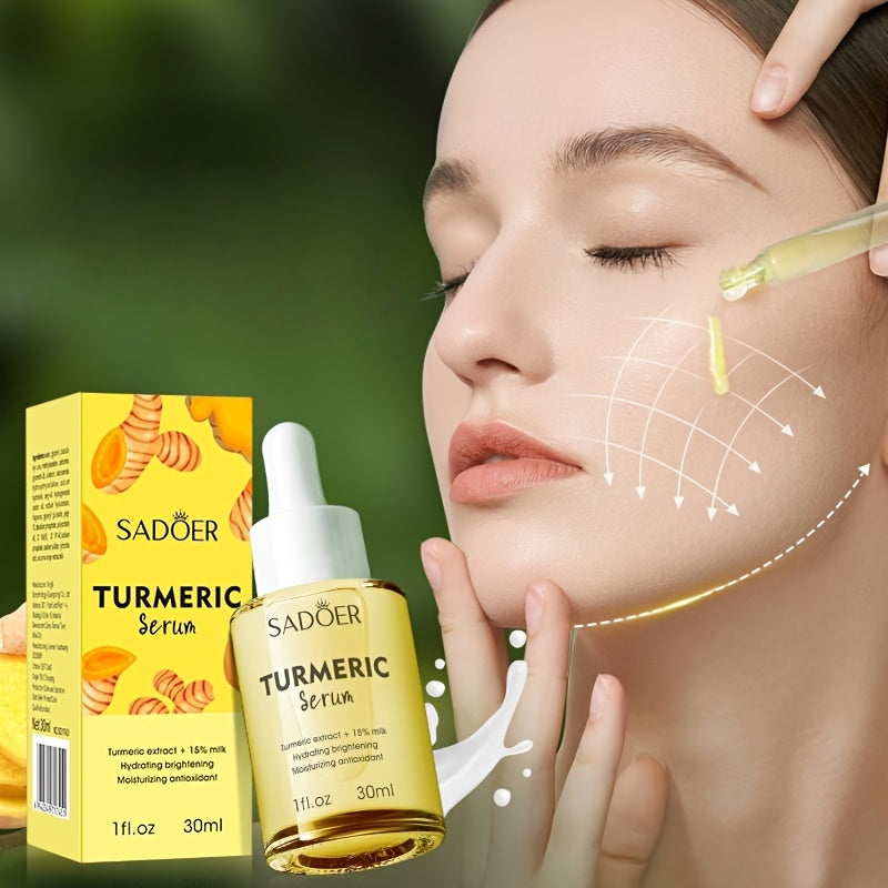 SADOER Sérum Curcuma Naturel – Éclat & Hydratation pour Tous Types de Peau (30ml)