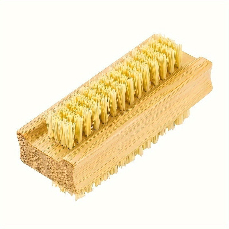 Brosse à Ongles & Mains – Double Face avec Manche en Bois