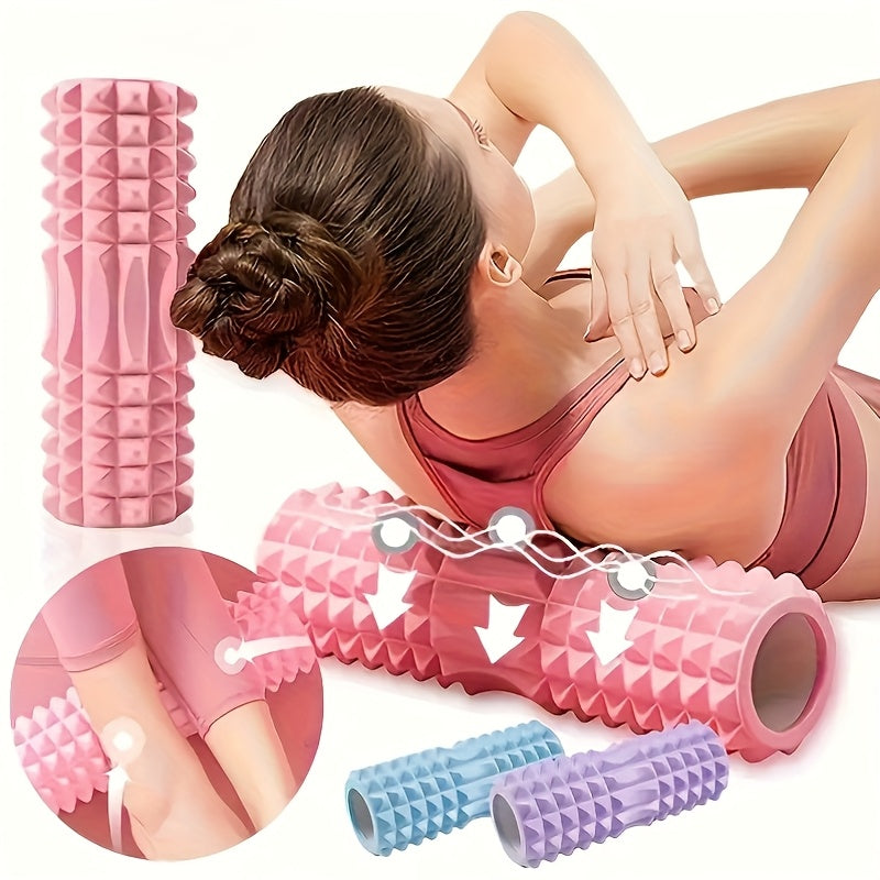 Rouleau de Massage en Mousse pour la Relaxation Musculaire et la Flexibilité – Surface Texturée pour le Massage des Tissus Profonds