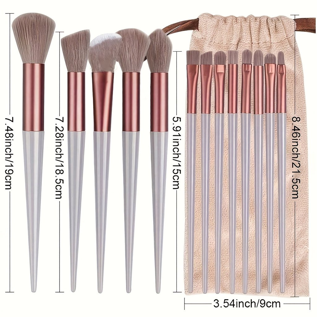 Coffret 13 Pinceaux Professionnels – Fond de Teint, Blush & Maquillage des Yeux